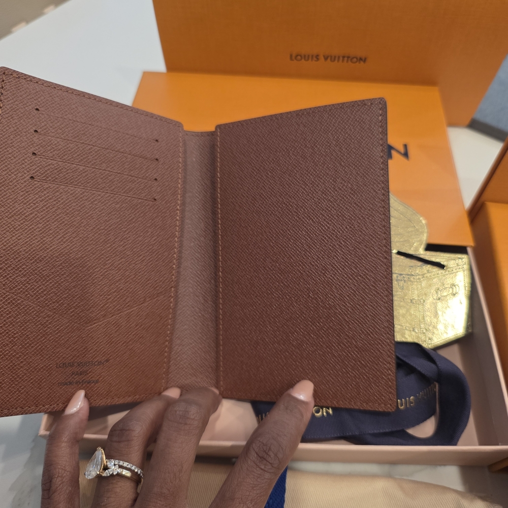 Louis Vuitton Monogram Passport Cover (Custom Blue Stripe) - Picture 2 of 3